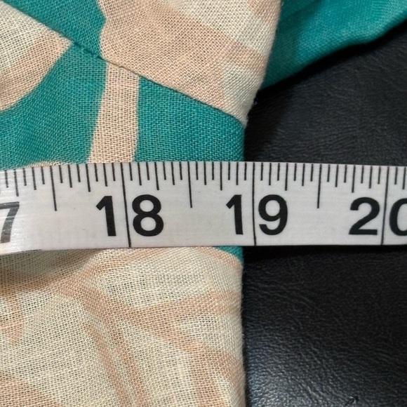 Rachel Zoe Teal and Cream Blouse size Small NWT. - Picture 4 of 8